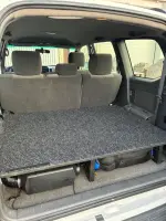 Toyota Land Cruiser 120 með topptjaldi